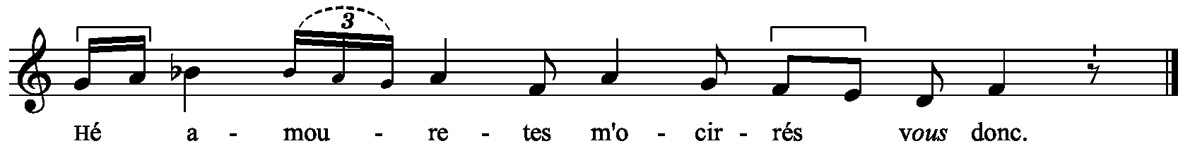 Refrain musical notation